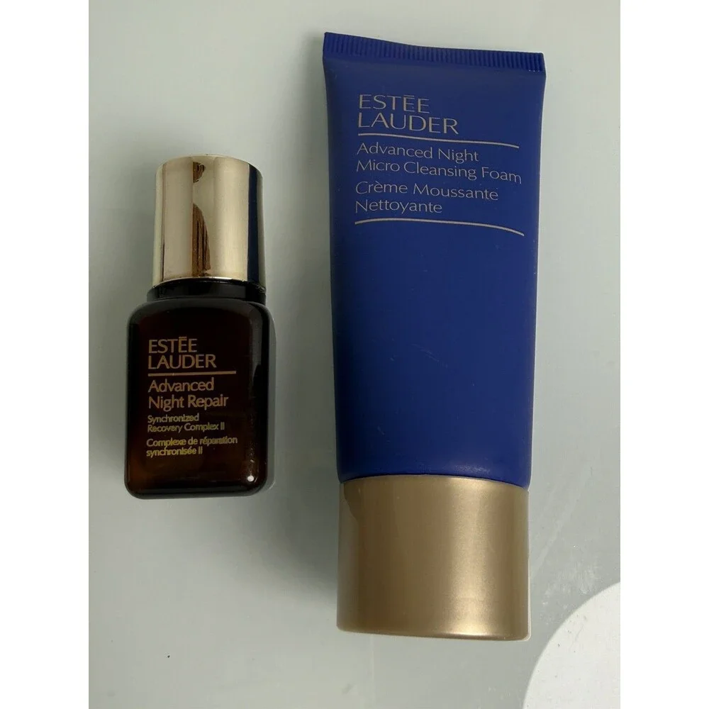 Estee Lauder Advanced Night Repair Face 7ml/ .24 oz & Micro Cleansing 1 oz/ 30ml